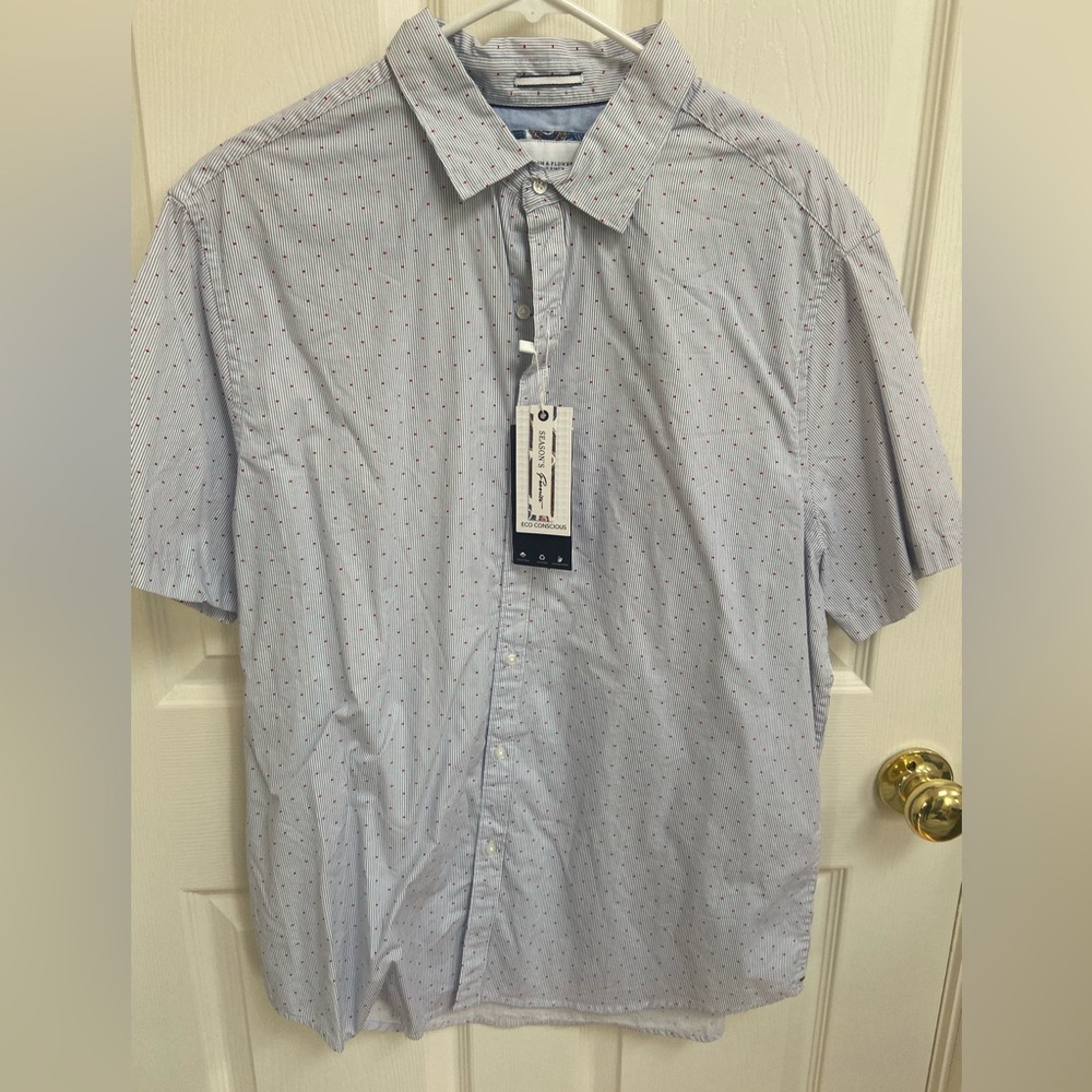 Denim & Flower (Ricky Singh) Short sleeve e button down. Lightweightht shirt